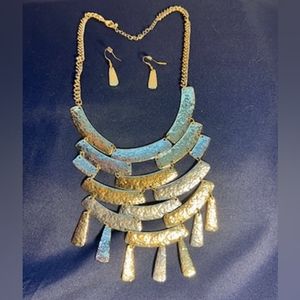 Necklace and earrings